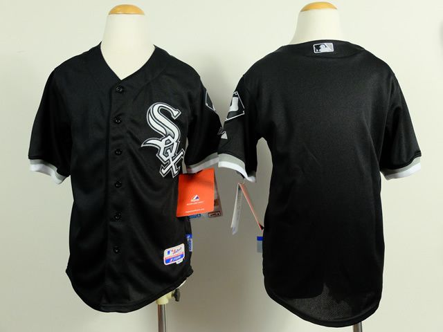 Youth Chicago White Sox Blank Black MLB Jerseys